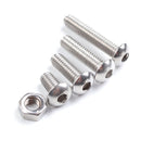 500Pcs Screw And Nut Kits, M5 M3 M4 Steel Various Hexagon Socket Head Bolts