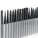 20Pcs 3x3mm Carbide YG8 Tungsten Steel Power Drill Bits Rotary File Engraving Tool