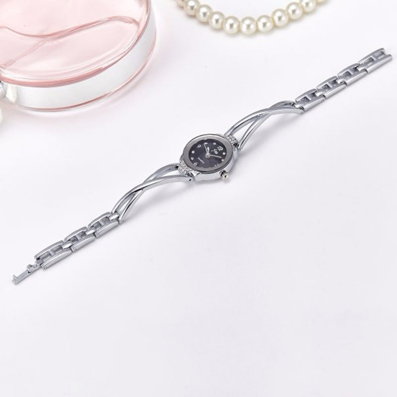 Fashion Women Steel Bracelet Ladies Dress Waterproof Quartz Watch