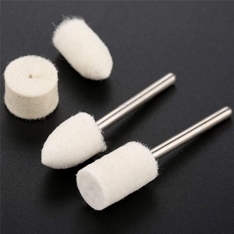 90pcs Felt Polishing Buffing Pads Wheel Wool Plastic Dremel Rotary Tool Kit