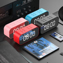 YUNDOM BT501 Wireless Bluetooth 5.0 Speaker Double Alarm Clock FM Radio HiFi Music Column Subwoofer Hands-free Call Mirror Screen Display