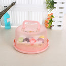 Plastic Round Cake Box Pastry Storage Boxes Dessert Container Cover Case Fo X2Q2