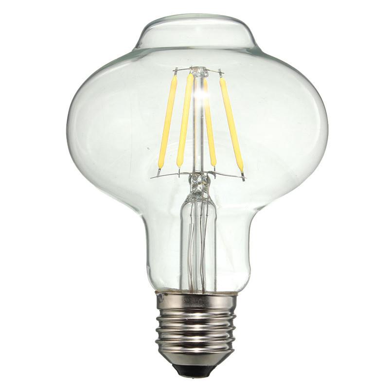 E27 4W White/Warm White COB LED Filament Retro Edison Bulbs AC 220V