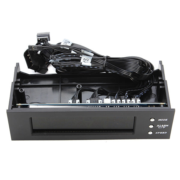 STW 5023 5.25 inch LCD Panel CPU Cooling Fan Speed Temperature Controller Desktop PC Case Drive Bay
