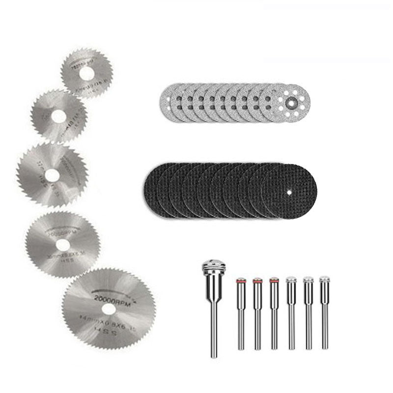 30/32/40/44Pcs Mini Circular Saw Blade Set Resin Wheels Diamond Cutting Discs Rotary Tool Accessories for Dremel Wood Plastic
