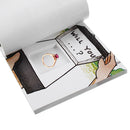 DIY Propose Gift WILL YOU MARRY ME Notebook Book Flip Flap Hiding Marriage Ring