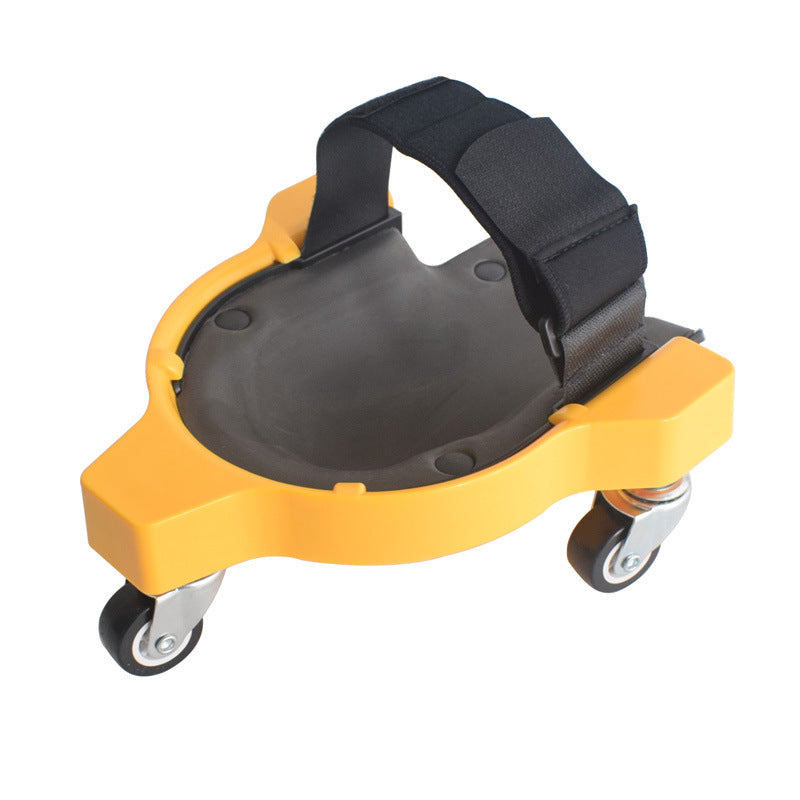 Rolling Knee Protection Pad with Wheel Built in Foam Padded Laying Platform Universal Wheel Kneel Pad Multi-functional Tool