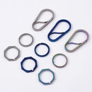 Tc4 Titanium Alloy Edc Anti-Lost Key Chain Hook Hanging Keychain Tools OutdoU5M1