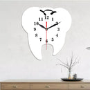 Emoyo ECY056 Tooth Shape Wall Clock Quartz Wall Clock 3D Wall Clock For Home Office Decorations