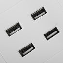 3.1A AC Power Wall Receptacle Socket Plate  Charger Outlet Panel with 4 USB Port