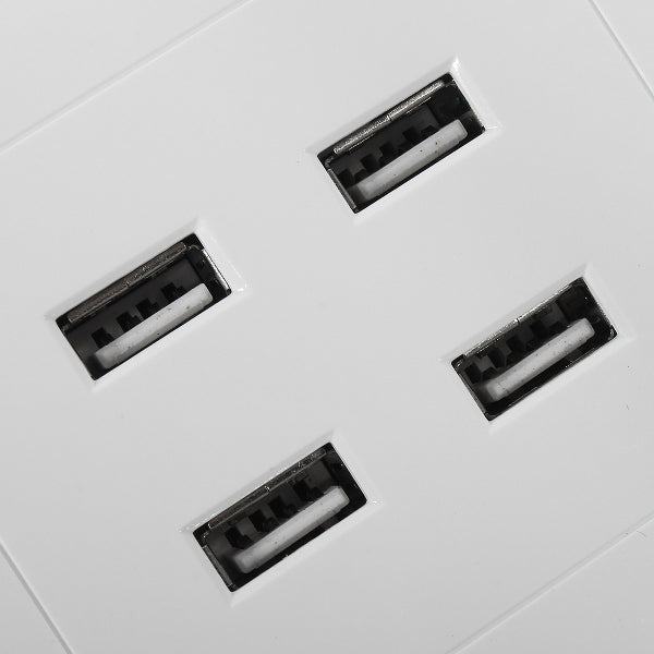 3.1A AC Power Wall Receptacle Socket Plate  Charger Outlet Panel with 4 USB Port