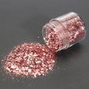 Pink Purple Mixed Glitter Powder 1mm Sequins Shining Dust Nail Art Decoration Eye Shadow 10ml
