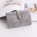 Wallet For Women Trifold Small Female Purse Scrub Leather Women Wallet Shor