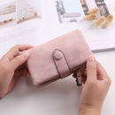 Wallet For Women Trifold Small Female Purse Scrub Leather Women Wallet Shor