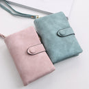 Wallet For Women Trifold Small Female Purse Scrub Leather Women Wallet Shor