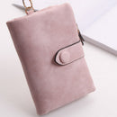 Wallet For Women Trifold Small Female Purse Scrub Leather Women Wallet Shor
