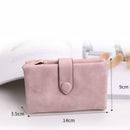 Wallet For Women Trifold Small Female Purse Scrub Leather Women Wallet Shor