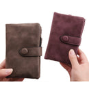 Wallet For Women Trifold Small Female Purse Scrub Leather Women Wallet Shor