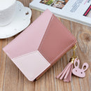 New Big Capacity Wallet Short Women Wallets Zipper Purse Patchwork Fashion