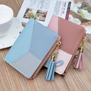 New Big Capacity Wallet Short Women Wallets Zipper Purse Patchwork Fashion
