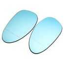 Left+Right Wide Angle Car Heated Side Mirrors Door Wing Mirror Glass for BMW E82 E90 E91 E92 E46