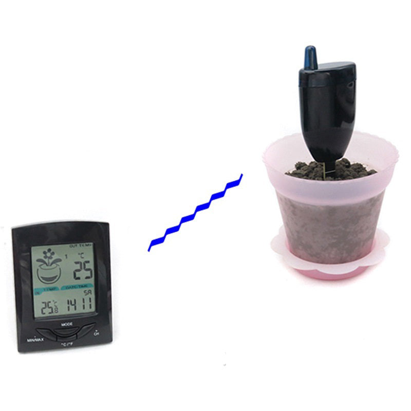 Wireless Garden Thermometer Hygrometer Flower Pot Detector Soil  Monitor Soil Temperature Moisture Meter