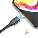 FLOVEME 3A Micro USB LED Magnetic Braided Fast Charging Data Cable 1M For Smartphone iPad Pro Tablet