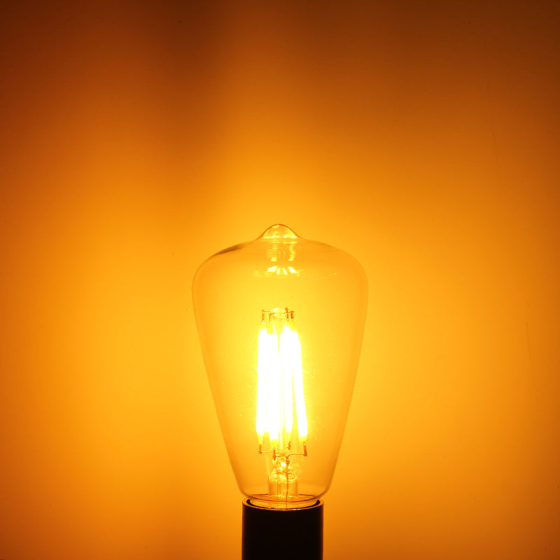 Retro E12 4W Edison Filament Bulb LED Warm White Pure White Light Lamp Candle AC 110V