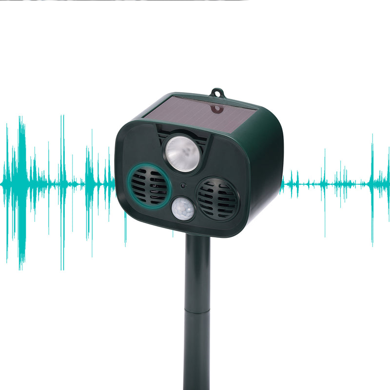 Solar Ultrasonic Repeller bird Outdoor Solar Ultrasonic Pest Animal Repeller PIR Repellent Garden Cat Dog Bird