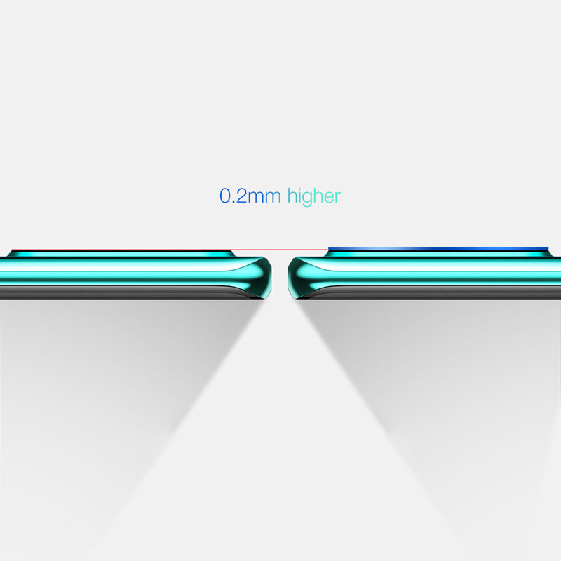 Cafele 2PCS Diamand Anti-scratch HD Clear Tempered Glass Phone Camera Lens Protector for Huawei P30 Pro