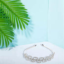 Glinting Zircon In Clear Hair Tiaras Simple Bridal Headpieces Sweet Wedding