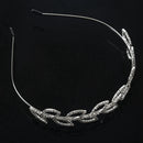 Glinting Zircon In Clear Hair Tiaras Simple Bridal Headpieces Sweet Wedding