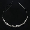 Glinting Zircon In Clear Hair Tiaras Simple Bridal Headpieces Sweet Wedding
