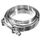 4inch Turbo Exhaust Down Pipe Stainless Steel 304 V-Band Clamp + 2Flange