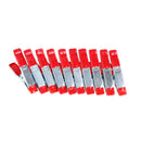 10Pcs 2Inch Mini Metal Heavy Duty Spring Clamps Crocodile Clip Red Plastic