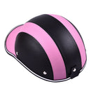 Motorcycle Leather Helmets Bike Scooter Half Open Face Protective Helmet Ha J8S8