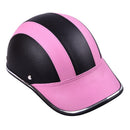Motorcycle Leather Helmets Bike Scooter Half Open Face Protective Helmet Ha J8S8