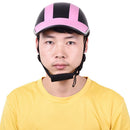 Motorcycle Leather Helmets Bike Scooter Half Open Face Protective Helmet Ha J8S8