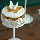 Sweetgo Mini Cupcake Stand Cake Display Tool With Pc Dome Cap Bakeware Tool