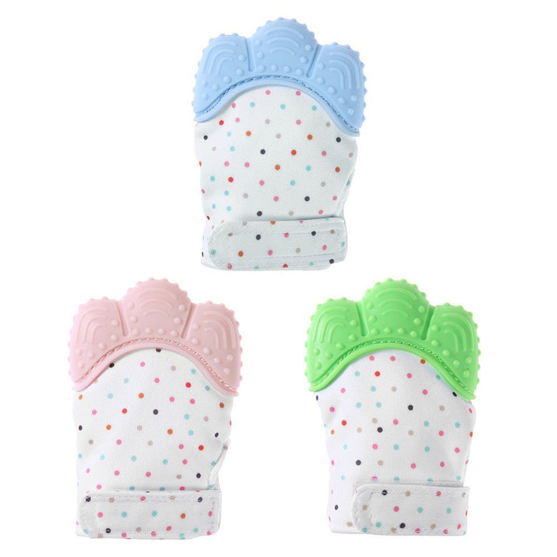 Silicone Baby Teethers Pacifier Glove Natural Thumb Sound Teething Chewable Nursing Beads Child Give
