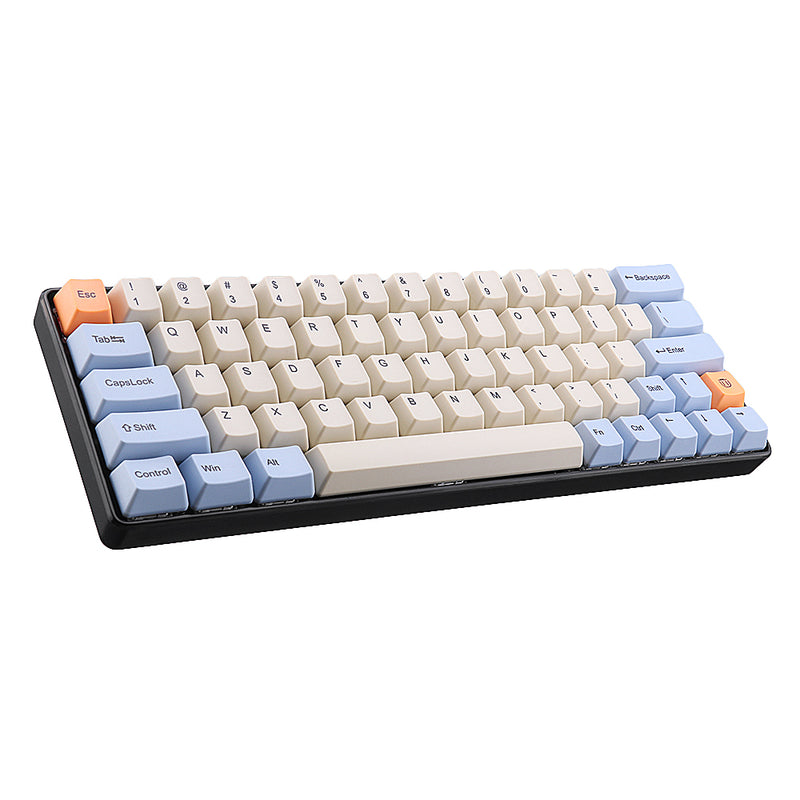 64 Key OEM Profile Dye-sub PBT Keycaps Keycap Set for GK64 Mechanical Keyboard