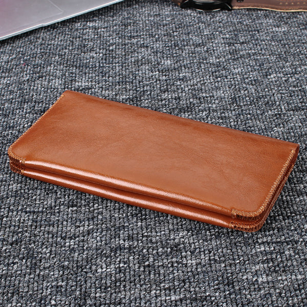 Universal Multifunctional Leather Handbag Wallet Card Solt Purses For Phone Under 6.3 Inch