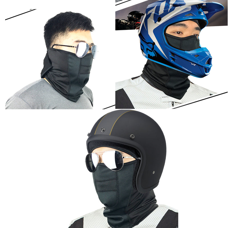 Winter Balaclava Under Helmet Ski Full Face Mask Neck Motorcycle Bike Warmer Windproof Black