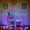 3M*3M Outdoor USB 8 Modes 300LED Curtain String Light Fairy Christmas Wedding Lamp Festival Holiday Decor