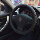 Universal 38cm Black PU leather Anti-slip Car Steering Wheel Covers