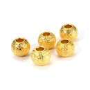 s925 5pcs Sterling Silver Loose Beads Bracelet Round Handmade DIY Jewelry