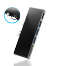 Rocketek SH767 USB 3.0 Hub SD/TF Card Reader 6 Ports DP 4K 30Hz Adapter for U Disk Printer Mouse Phone