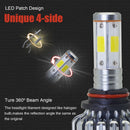 2Pcs V18 4 Face 8000Lm Csp Car Headlight 60W/360 Degree No Dead Angle Light