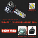 2Pcs V18 4 Face 8000Lm Csp Car Headlight 60W/360 Degree No Dead Angle Light