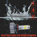 2Pcs V18 4 Face 8000Lm Csp Car Headlight 60W/360 Degree No Dead Angle Light